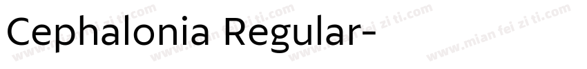 Cephalonia Regular字体转换